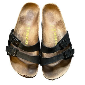 Birkenstock Black Two Strap Sandals, size 39